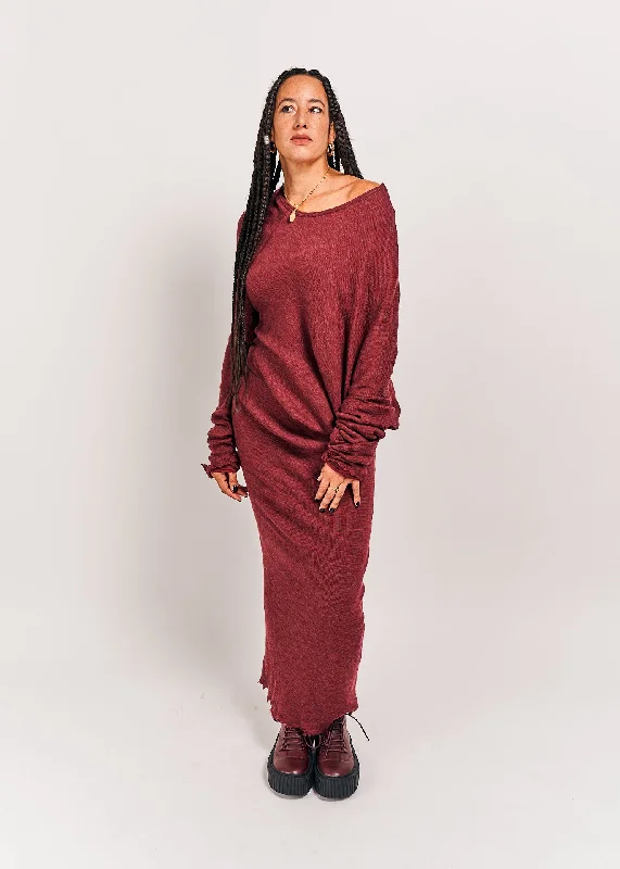 Price Break Rundholz Mainline Dress Merlot Melange Size Large