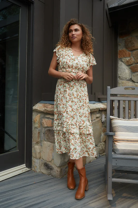 Price Blitz Isabelle Tiered Midi Dress-FINAL SALE