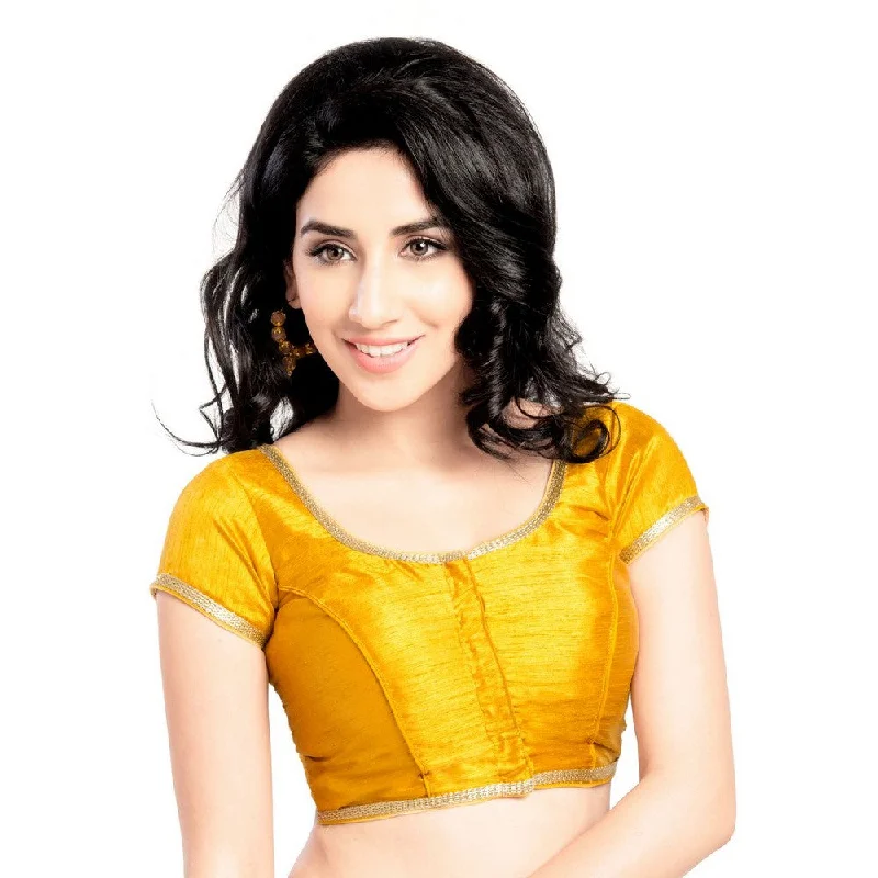Exclusive Access Designer Indian Traditional Mustard Round Neck Saree Blouse Choli (CO-193Sl-Mustard) Exclusive Access Designer Indian Traditional Mustard Round Neck Saree Blouse Choli (CO-193Sl-Mustard)