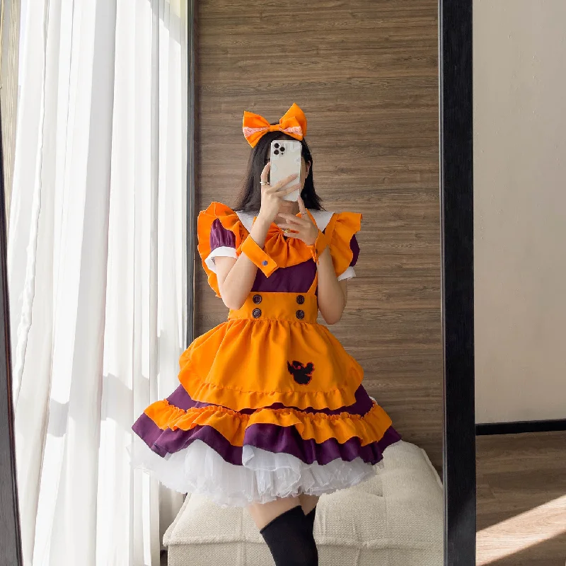 One-DAY Sale Halloween Ghost Lolita Maid Dress