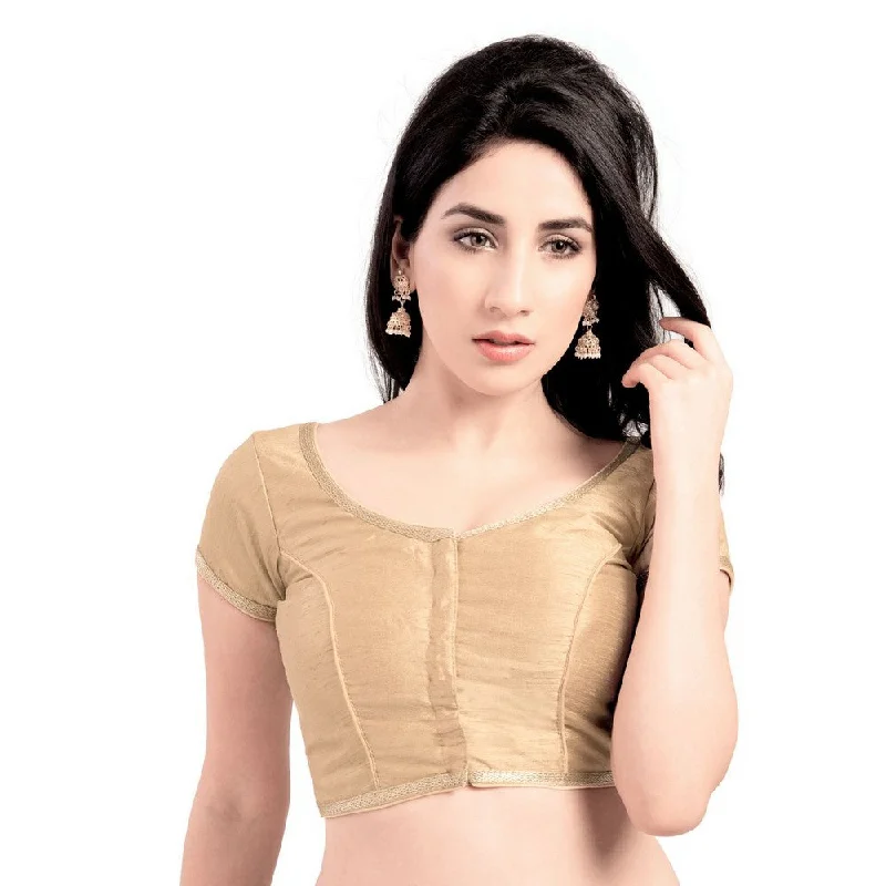 Overstock Sale Designer Indian Traditional Gold Brocade Silk Padded Half Sleeves Saree Blouse Choli (Co-193Sl) Overstock Sale Designer Indian Traditional Gold Brocade Silk Padded Half Sleeves Saree Blouse Choli (Co-193Sl)
