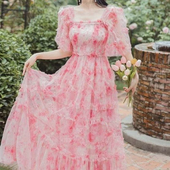 Today’s Deal Seaside Vacation Beach Dress Super Fairy Mori Style