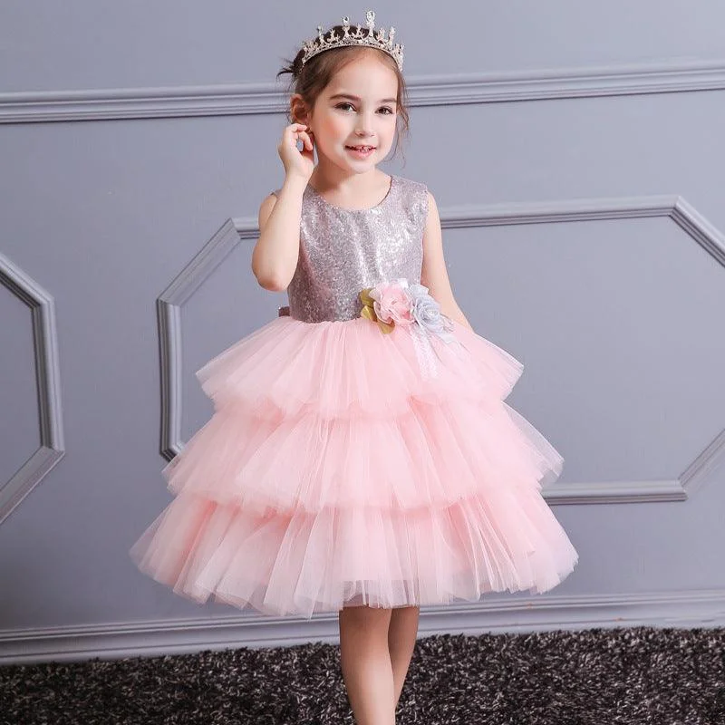 Price Slash European And American Backless Cake Princess Dress