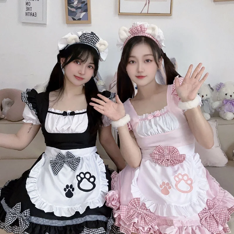 Daily Deals Lolita Neko Paws Maid Dress