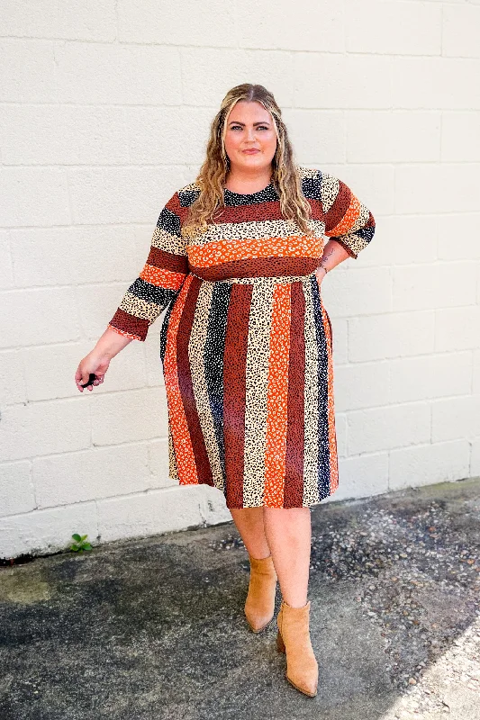 Bargain Prices Bring It All Back Stripe Spotted Babydoll Dress