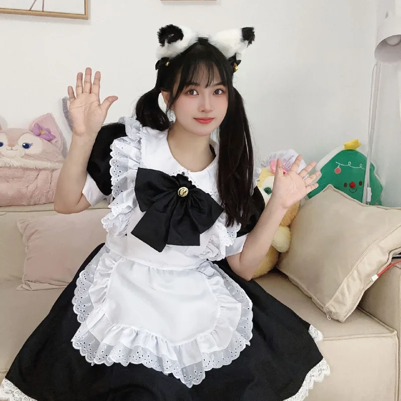 Special Promotion Black & White Lolita Maid Dress