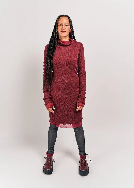 Crazy Deals Rundholz Mainline Dress Merlot Melange Size Large