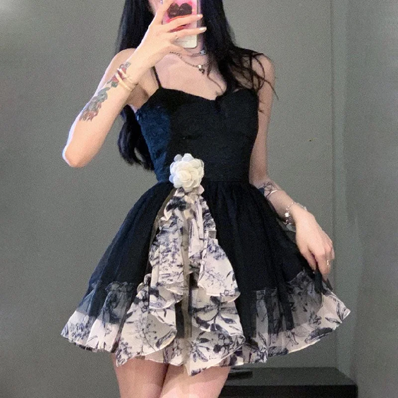 Year-End Clearance Mesh Floral Summer Dress SD01869