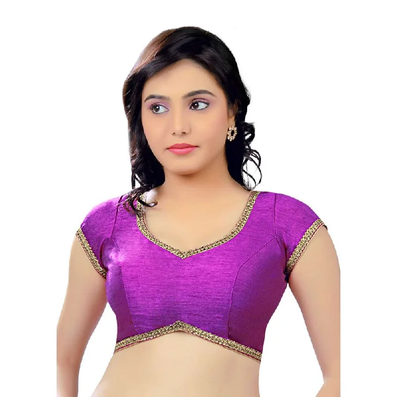 Exclusive Offers Designer Indian Traditional Purple Sweetheart-Neck Saree Blouse Choli (CO-203-Purple) Exclusive Offers Designer Indian Traditional Purple Sweetheart-Neck Saree Blouse Choli (CO-203-Purple)