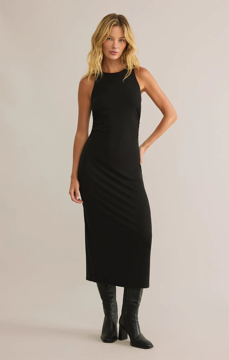 Incredible Offers Adison Second Skin Midi Dress - Black