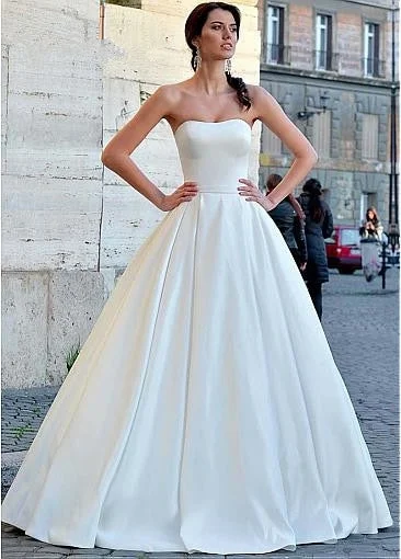 Loyalty Reward Women's A-Line Satin Wedding Dress