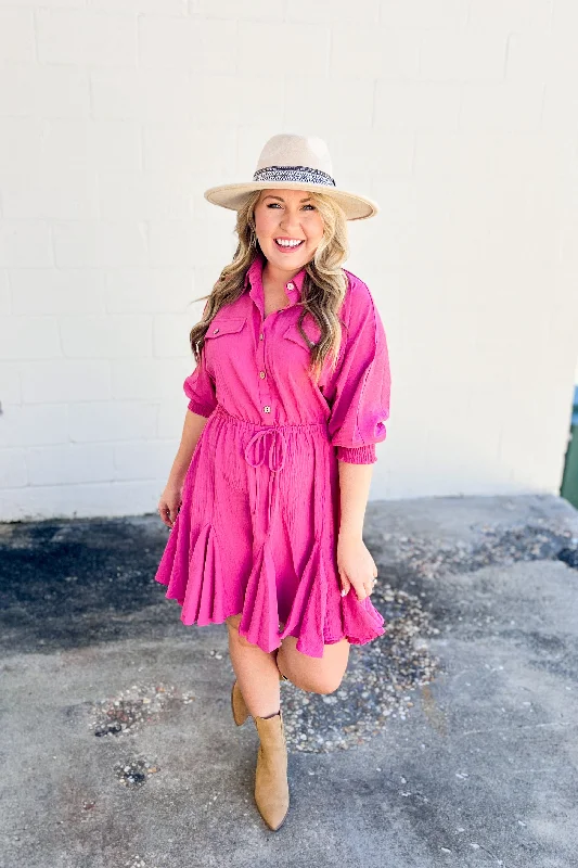 Deal Explosion It's All Joy Dress, Rose Violet