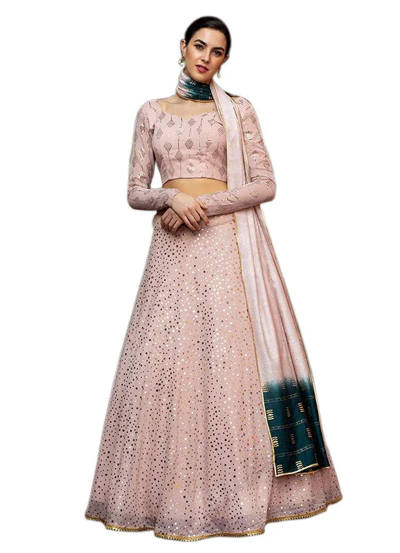 Closeout Opulent Pink Party Lehenga Choli- SNT11018