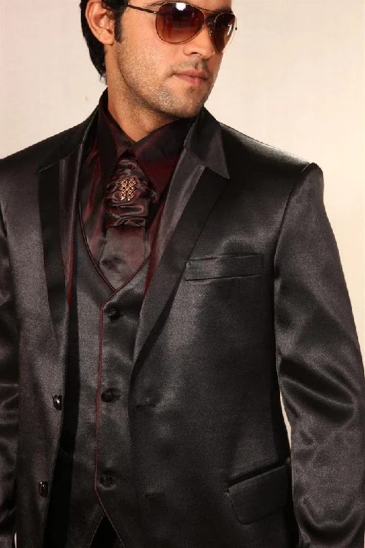 Value Deals Majestic Wine Color Wedding Reception Tuxedo Suit-BL3010