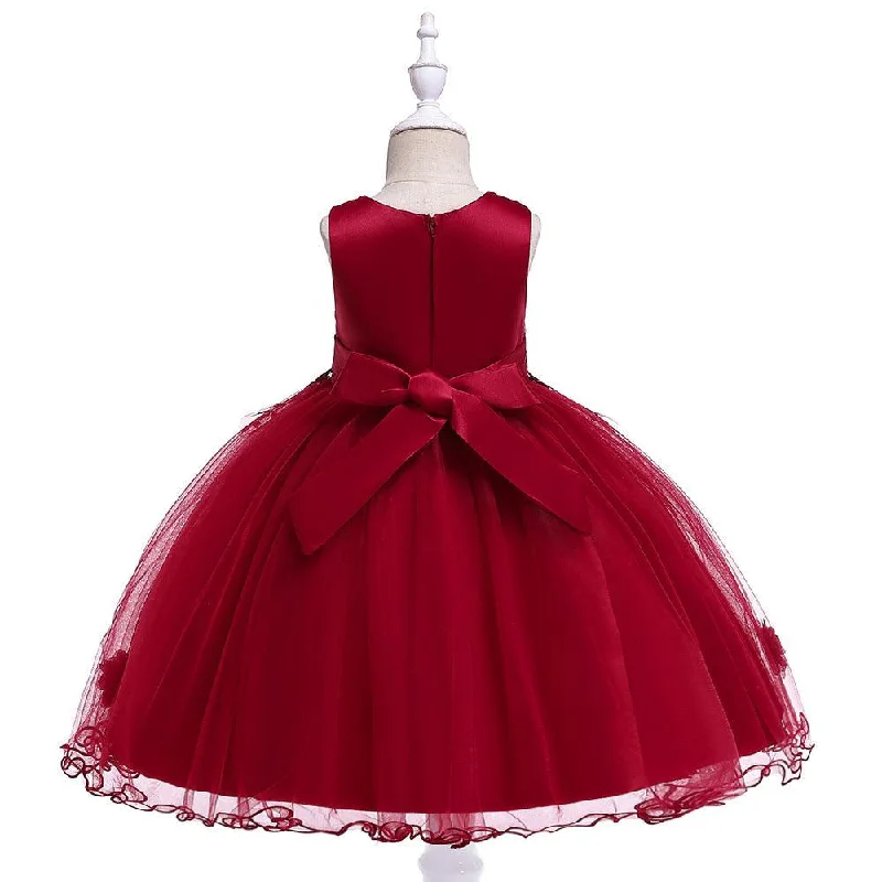Crazy Deals Girls Wedding Dress Tutu Skirt New Handmade Flower Mesh