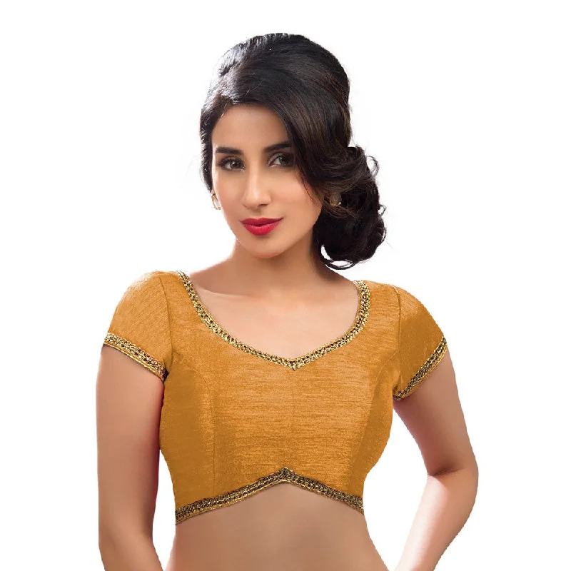 Can't Be Beat Designer Indian Traditional Rose-Gold Sweetheart-Neck Saree Blouse Choli (CO-203-Rose-Gold) Can't Be Beat Designer Indian Traditional Rose-Gold Sweetheart-Neck Saree Blouse Choli (CO-203-Rose-Gold)