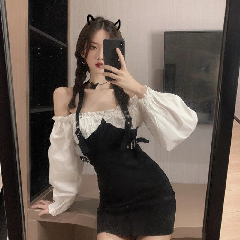 Low Prices Puffy Sleeve Slim Summer Dress