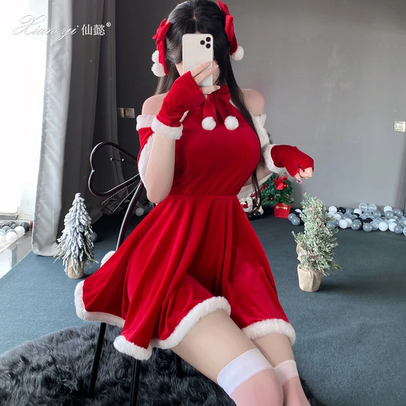 Super Sale Christmas Velvet Dress