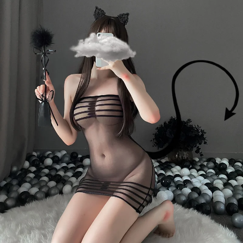 Mega Sale Sexy See Through Mesh Dress