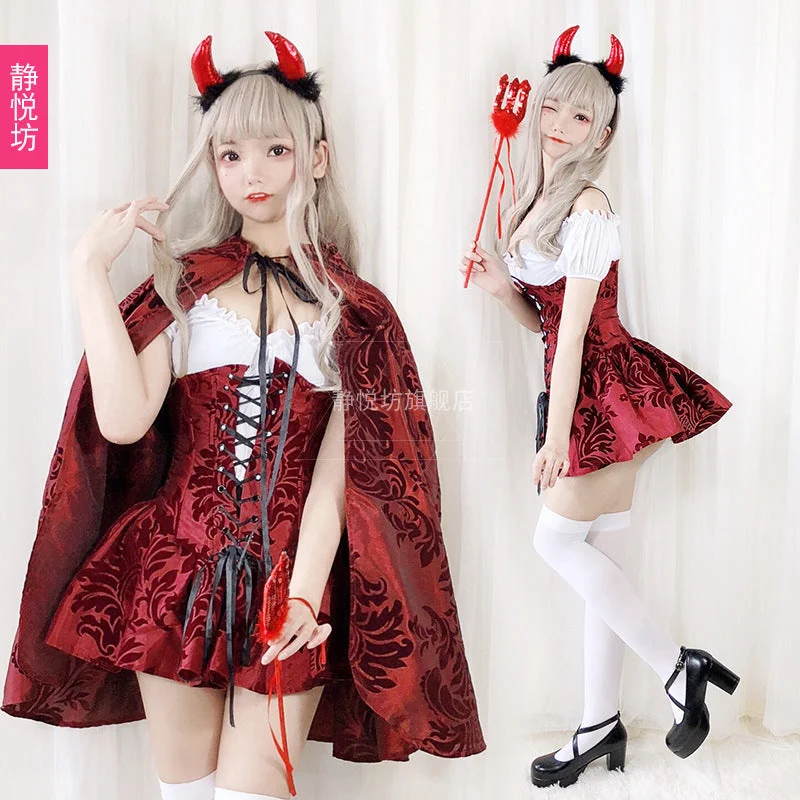 Weekend Special Halloween Red Hood Devil Dress