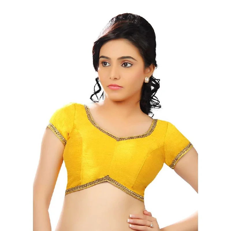 Today’s Deal Designer Indian Traditional Yellow Sweetheart-Neck Saree Blouse Choli (CO-203-Yellow) Today’s Deal Designer Indian Traditional Yellow Sweetheart-Neck Saree Blouse Choli (CO-203-Yellow)