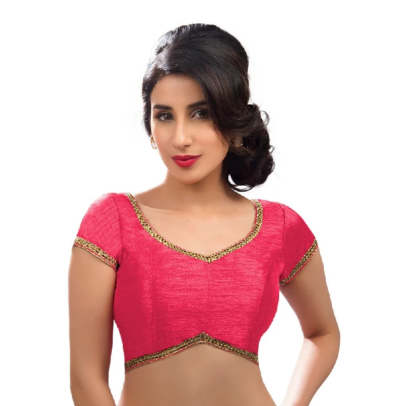 Weekend Deal Designer Indian Traditional Tomato-Pink Sweetheart-Neck Saree Blouse Choli (CO-203-Tomato-Pink) Weekend Deal Designer Indian Traditional Tomato-Pink Sweetheart-Neck Saree Blouse Choli (CO-203-Tomato-Pink)