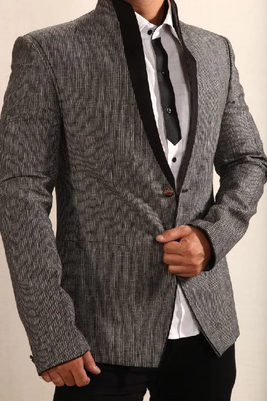 Unbeatable Prices Outstanding Grey Linen Blazer For Men - BL5003SNT