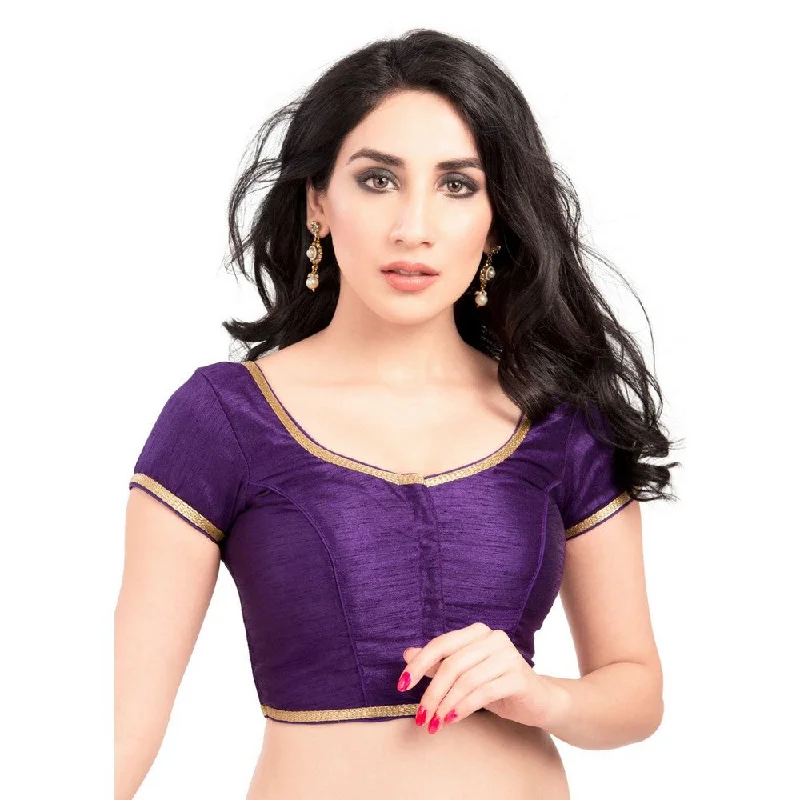 Special Promotion Designer Indian Traditional Brinjal Brocade Silk Round Neck Saree Blouse Choli (CO-193Sl-Brinjal) Special Promotion Designer Indian Traditional Brinjal Brocade Silk Round Neck Saree Blouse Choli (CO-193Sl-Brinjal)