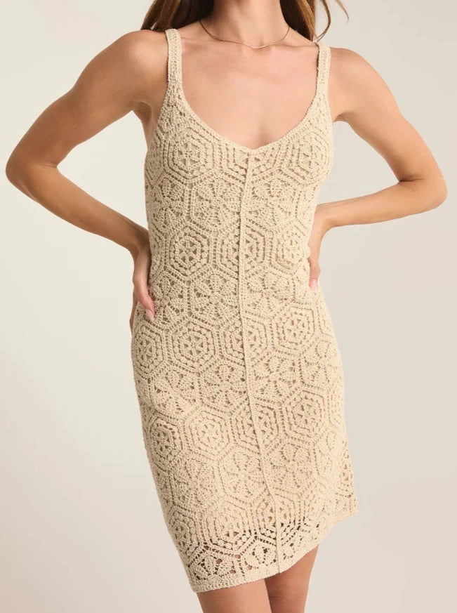 Super Savings Allure Crochet Mini Dress - Natural