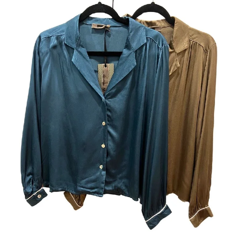 Price Blitz Satin PJ Style dress shirt