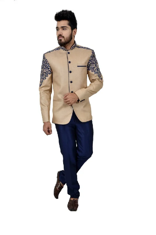 Special Discount Royal Apricot Traditional Indian Jodhpuri Suit Sherwani For Men - RK3065SNT Special Discount Royal Apricot Traditional Indian Jodhpuri Suit Sherwani For Men - RK3065SNT