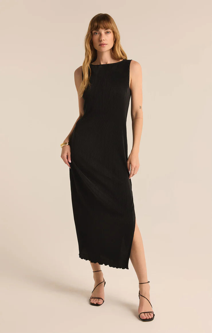 Buy Now Gatsby Pilsse Midi Dress - Black