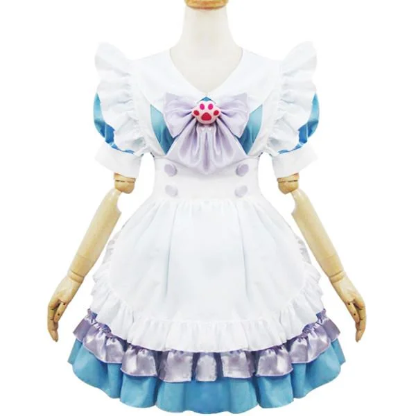 Crazy Deals Pastel Cat Pawns Maid Dress SD00587