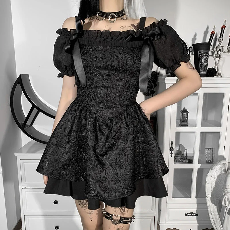 Year-End Clearance "Roses" Elegant Dress