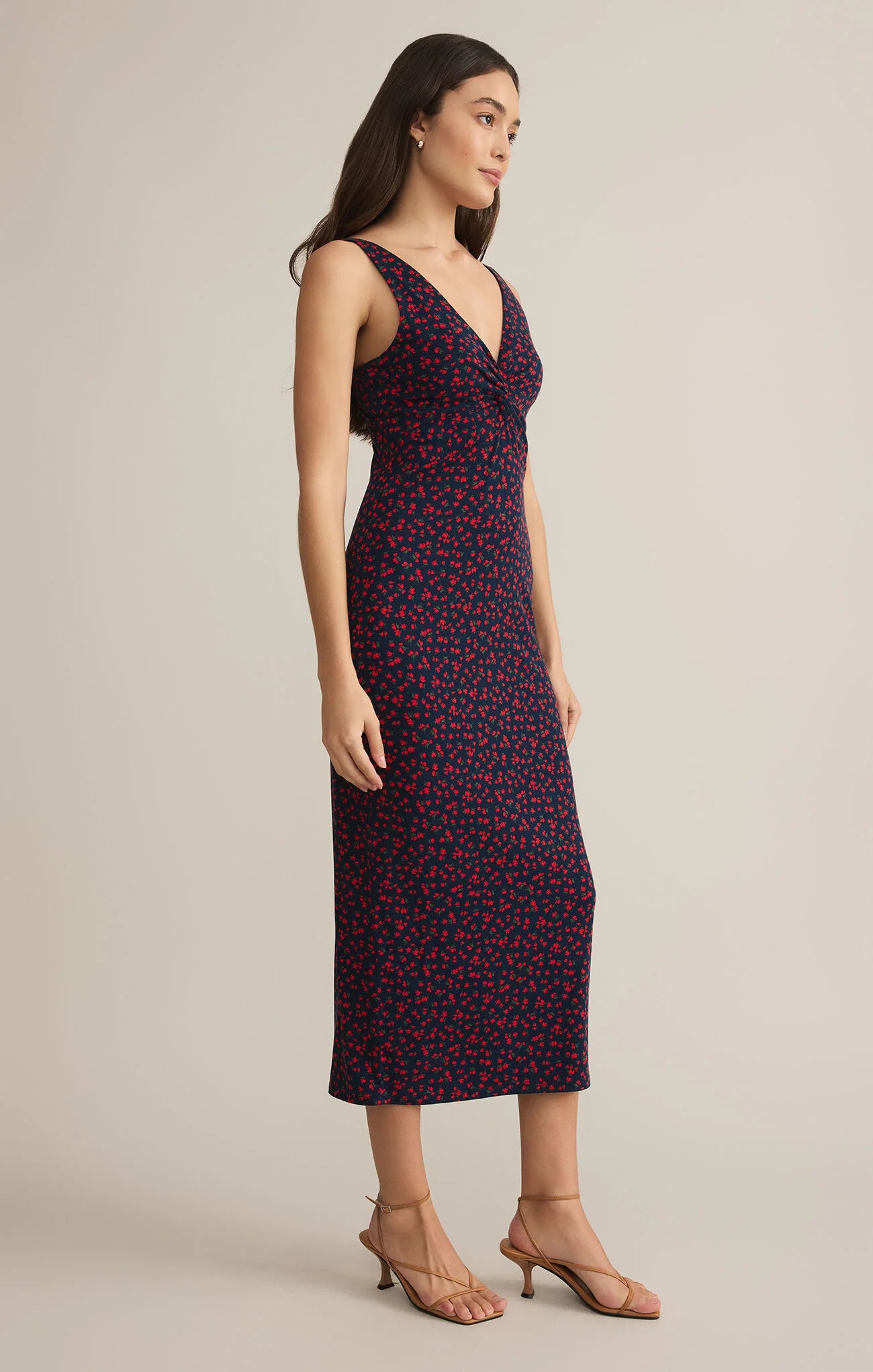 Limited Time Eleve La Rosa Disty Midi Dress - Eclipse