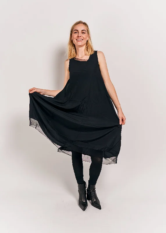 Can't Be Beat Rundholz DIP Dress Black Size Medium