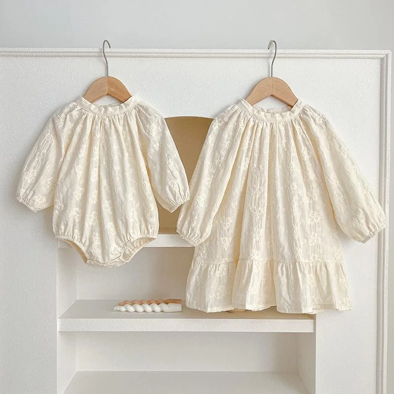 Mega Deal Children's Embroidery Dress Baby Rompers