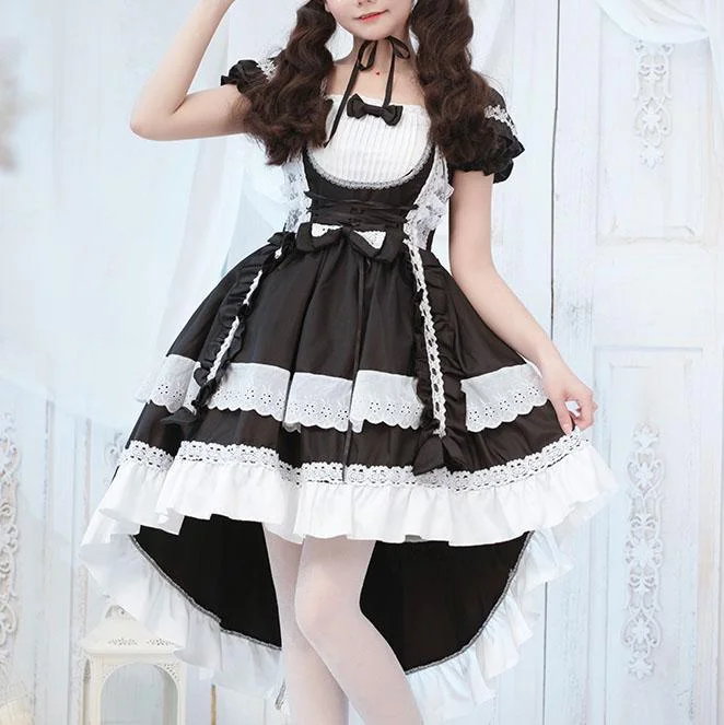 Savings Bonanza Elegant Servant Maid Lolita Dress