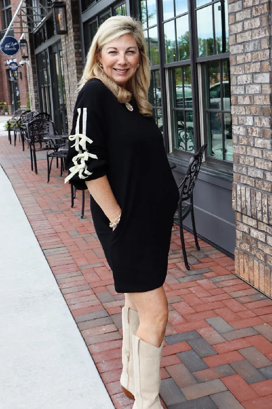Clearance Event Black Bow Dress