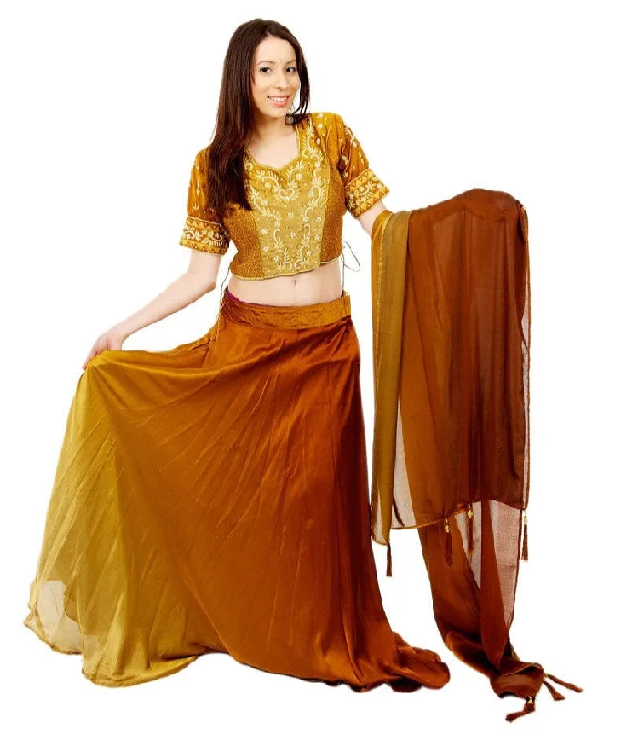 Special Discount Two toned Gold Lehenga-SNT11148