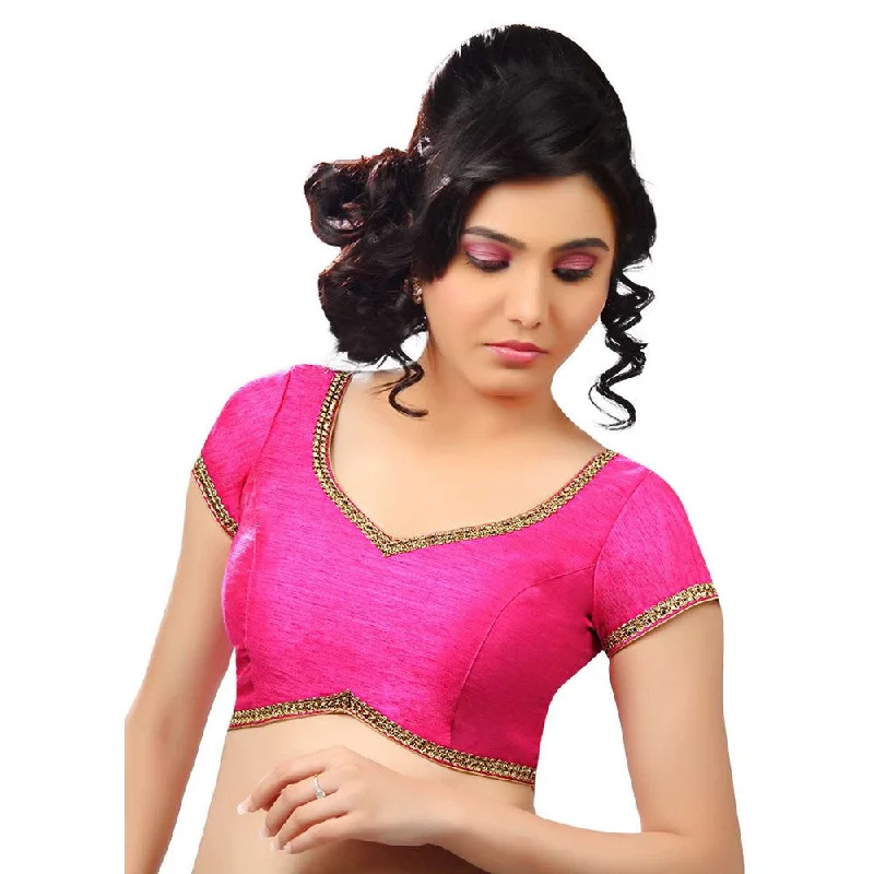 Great Bargains Designer Indian Traditional Pink Sweetheart-Neck Saree Blouse Choli (CO-203-Pink) Great Bargains Designer Indian Traditional Pink Sweetheart-Neck Saree Blouse Choli (CO-203-Pink)