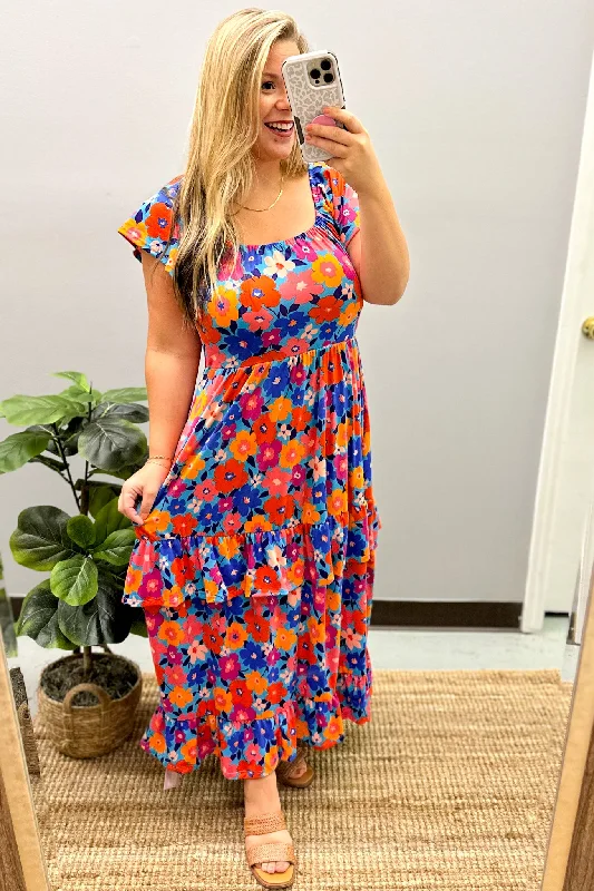 Holiday Sale It's Your Day Floral Maxi Dress