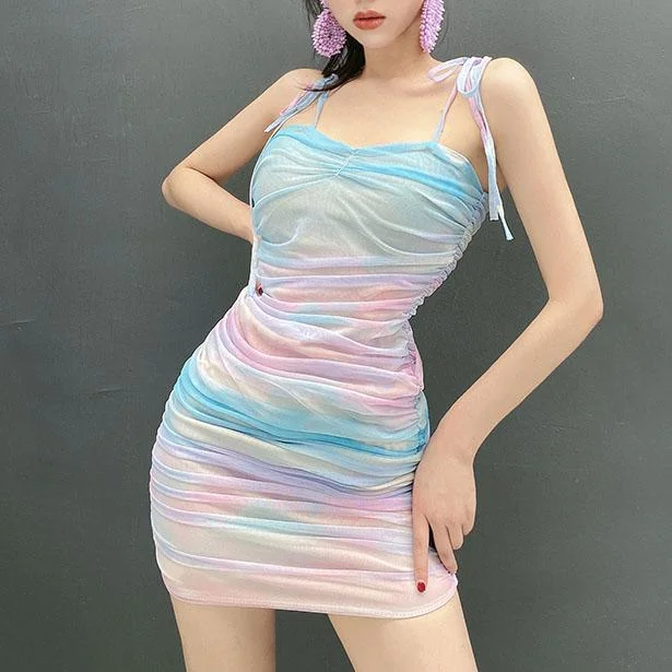 Today's Special Pastel Rainbow Dress