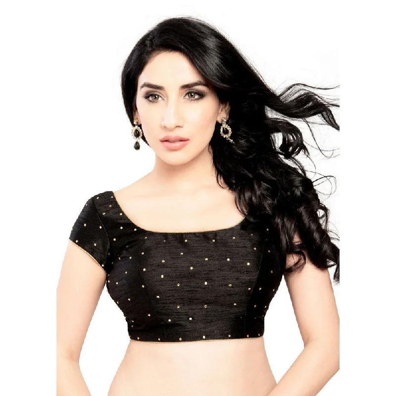 Time-Limited Offer Lovely Stone Work Designer Indian Traditional Black Round Neck Saree Blouse Choli (CO-202SL-Black) Time-Limited Offer Lovely Stone Work Designer Indian Traditional Black Round Neck Saree Blouse Choli (CO-202SL-Black)