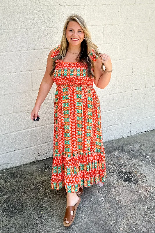 Online Only Definite Time Smocked Babydoll Dress