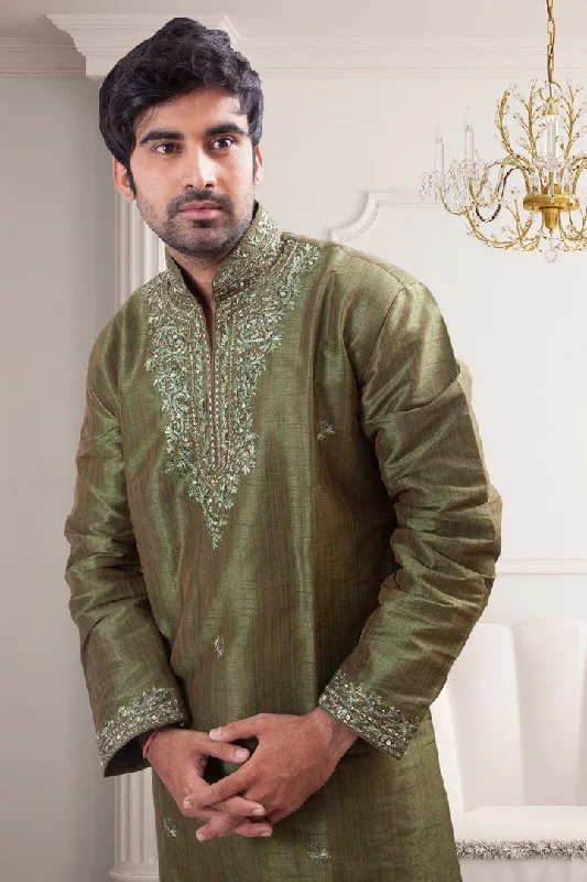 Huge Savings Dark Green Indian Traditional Kurta Set- BL4045SNT
