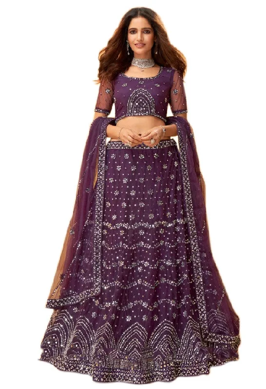 Today’s Deal Superb Purple Party Lehenga Choli- SNT1027C