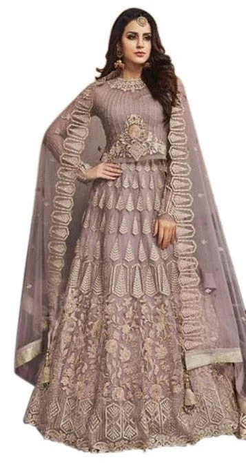Today’s Deal Noble Amethyst Purple with Gold embroidered Lehenga- SNT11003