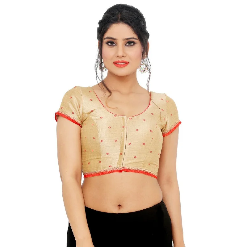Price Break Designer Indian Traditional Red Mulbury Padded Short Sleeves Saree Blouse Choli (X-810Sl) Price Break Designer Indian Traditional Red Mulbury Padded Short Sleeves Saree Blouse Choli (X-810Sl)
