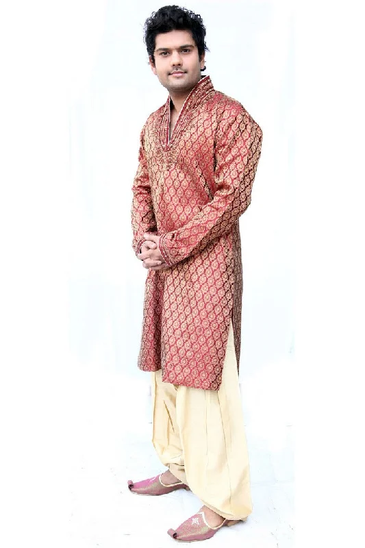 Deep Discounts Stylish Semi Sherwani Indian Traditional Kurta Pajama Set- BL4006SNT Deep Discounts Stylish Semi Sherwani Indian Traditional Kurta Pajama Set- BL4006SNT